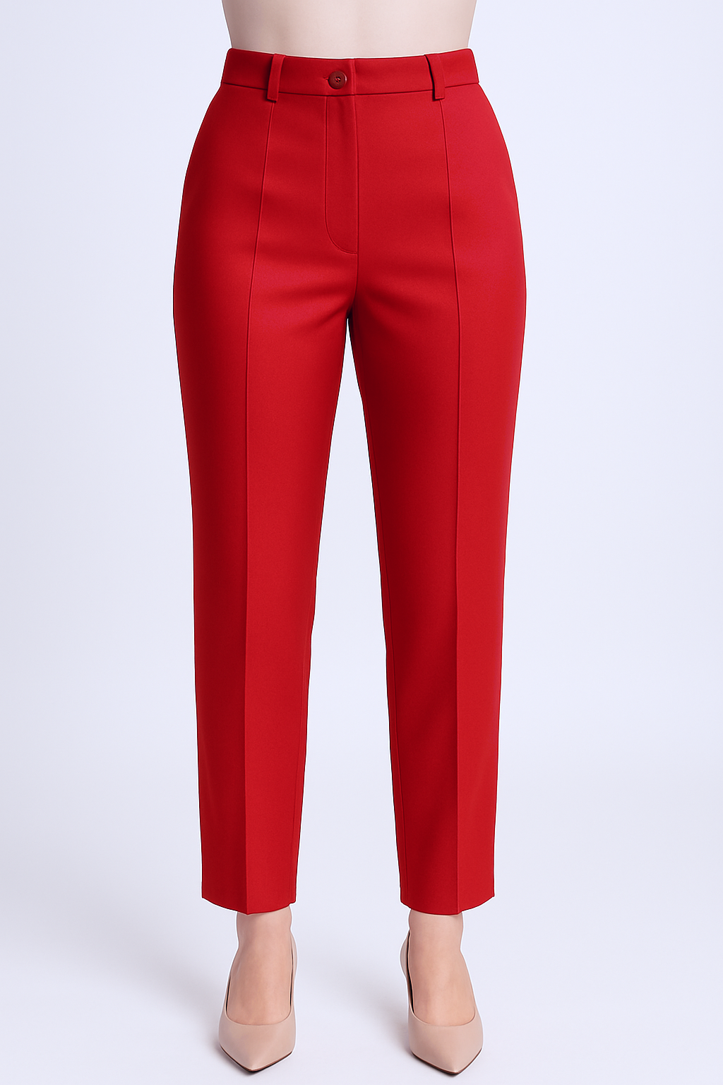 بنطال أحمر كلاسيكي بنطلون كلاسيك استك - الصورة 1