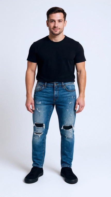 بنطلون جينز كاتينج